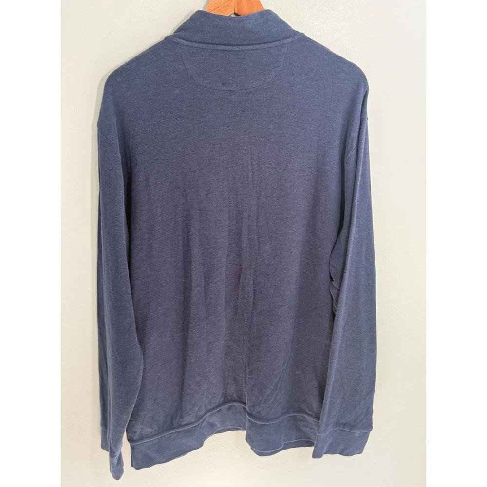 Polo Ralph Lauren Mens XXL Navy Blue Full Zip Mock Neck Pony Logo Jacket Pockets